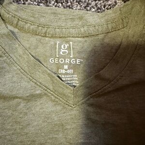 George Olive V-Neck Shirt